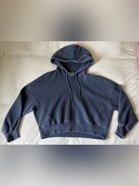 Abercrombie & Fitch Women's Essential Mini Sunday Hoodie Blue